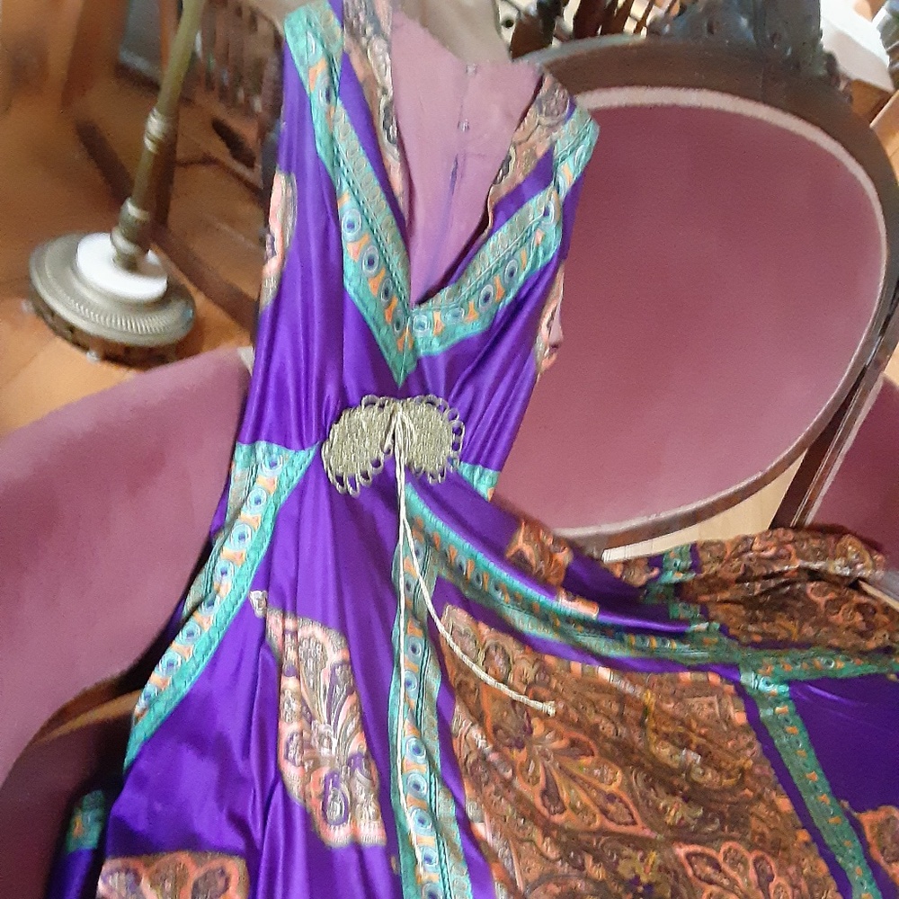 Gown Dress Scarf Style Vintage Original Design